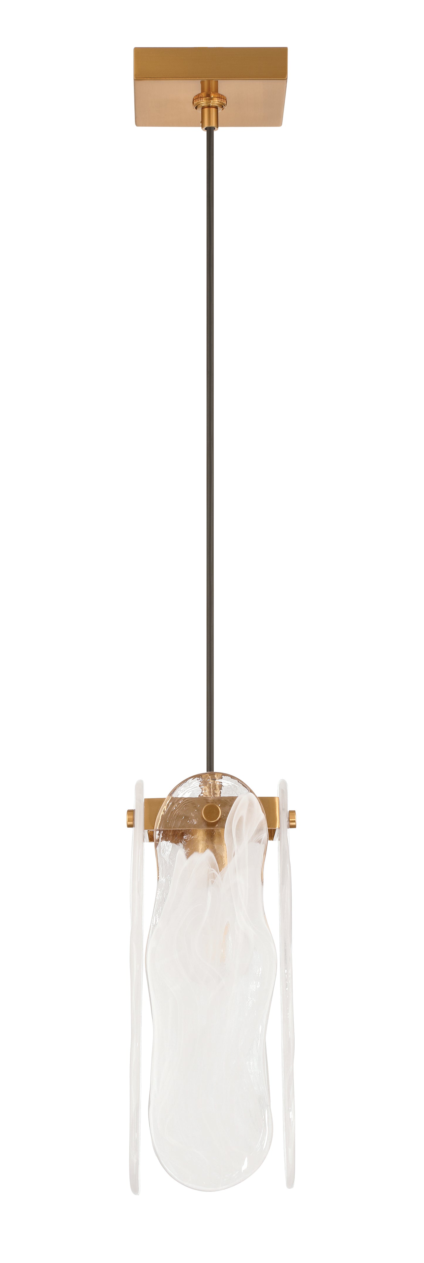 59991-SB - Angela 1 Light 5.5" Wide Pendant - Satin Brass