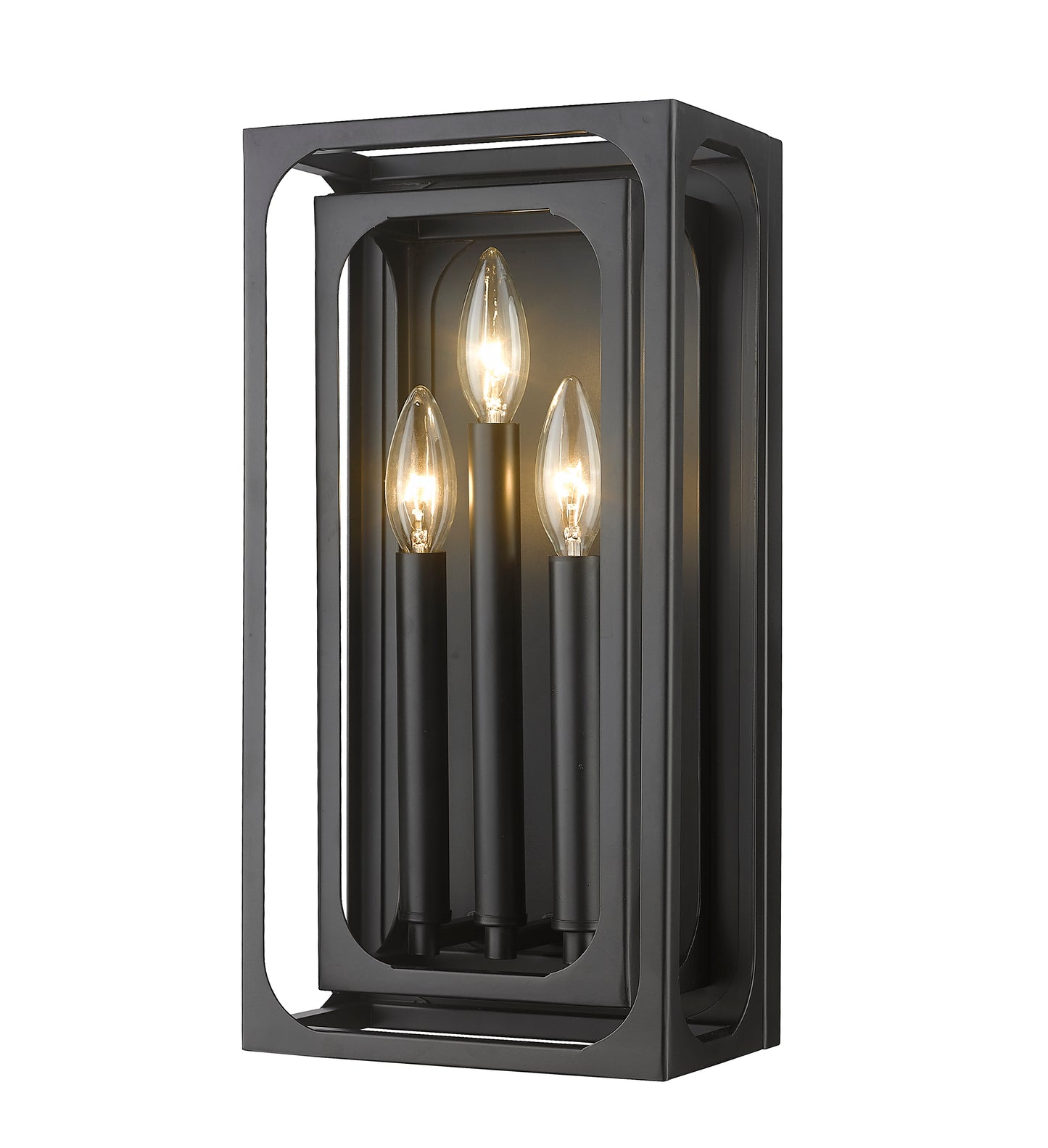 3038-3S-MB - Easton 3 Light Wall 16" Sconce - Matte Black
