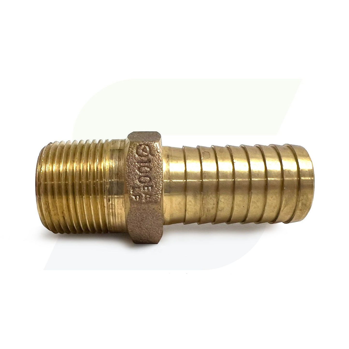 RBMANL100 - 1" Brass Hose Barb x MPT Male Adapter