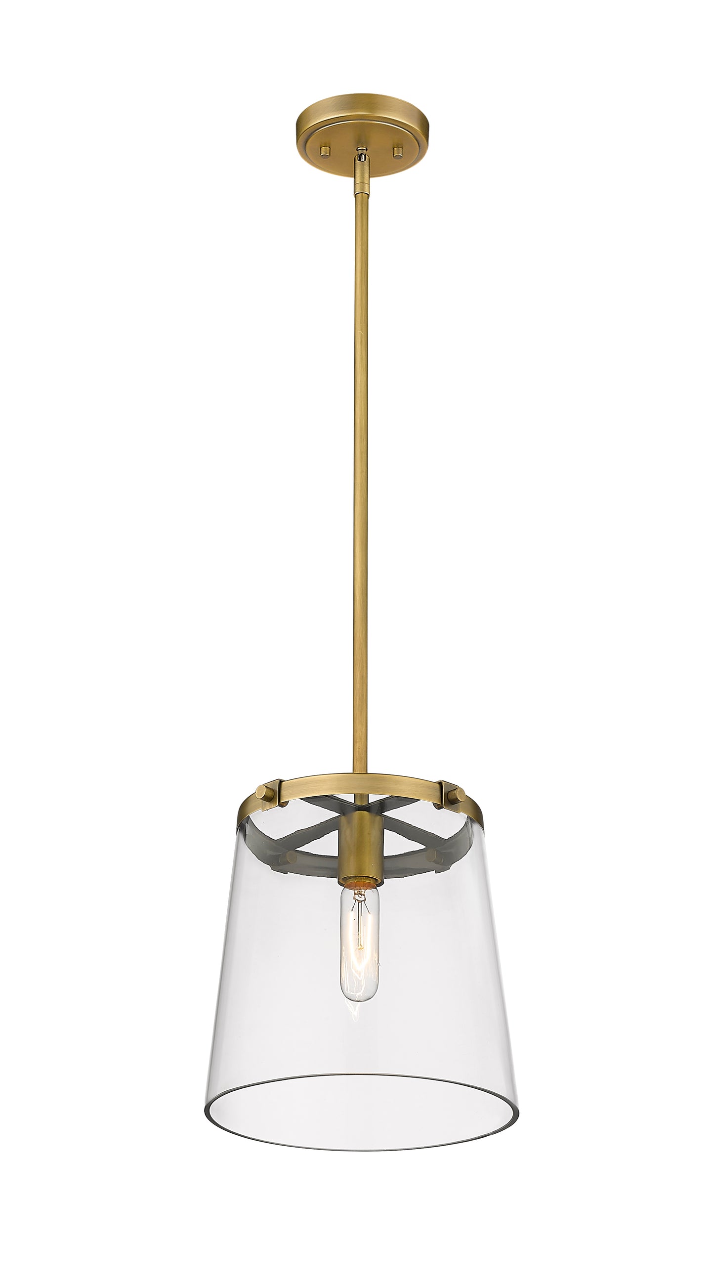 3032P10-RB - Callista 1 Light 10" Pendant - Rubbed Brass