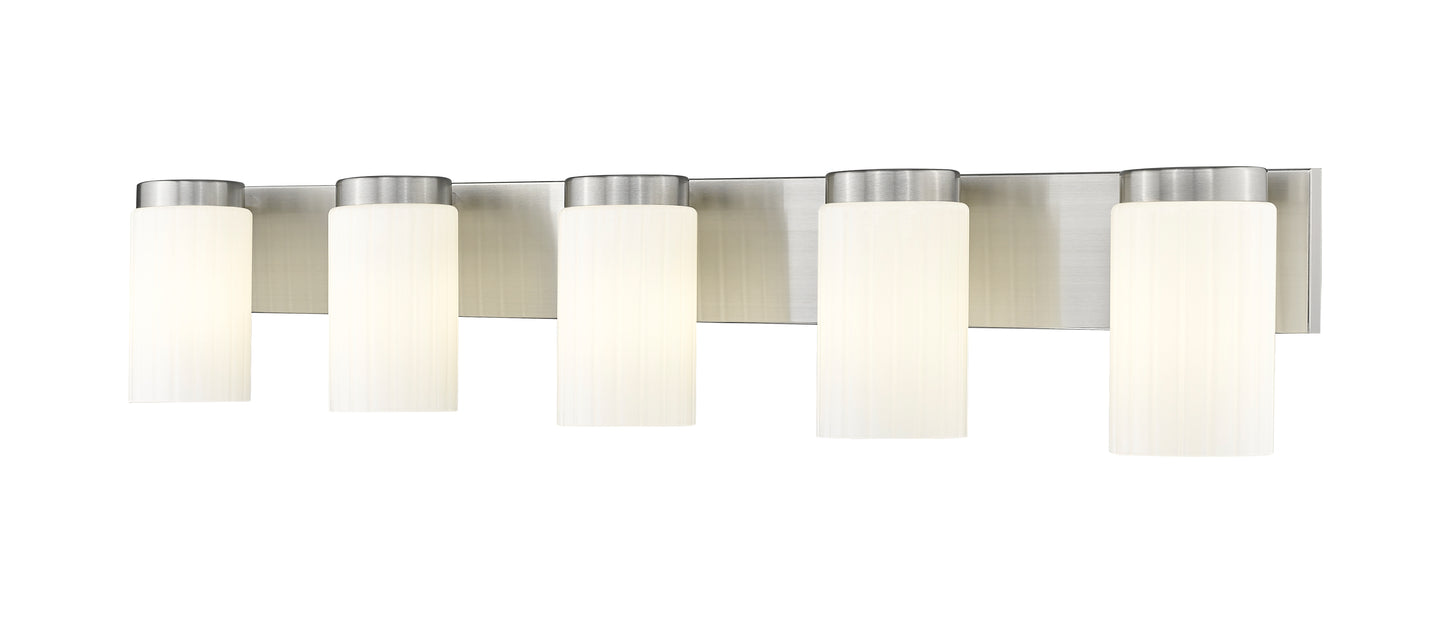 746-5V-BN - Burk 5 Light 38" Vanity - Brushed Nickel