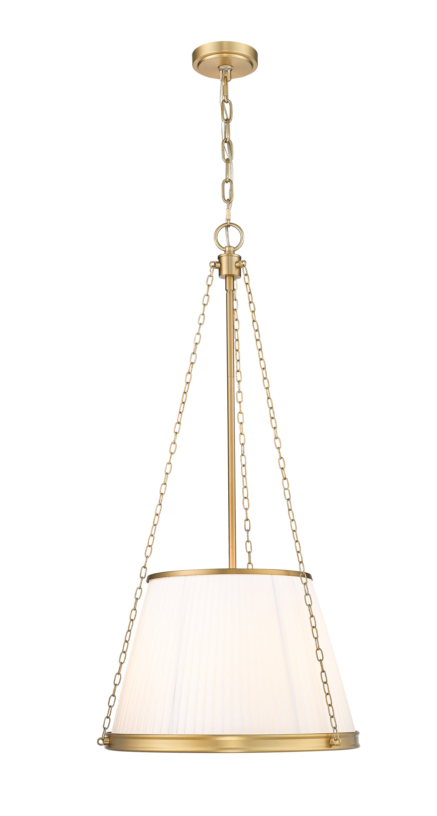 1954P18-MGLD - Madeline 5 Light 18" Pendant - Modern Gold