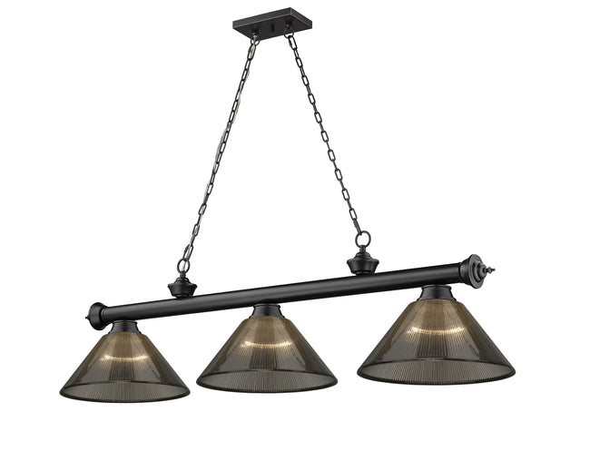 2306-3MB-ARS - Cordon 3 Light 57" Billiard - Matte Black