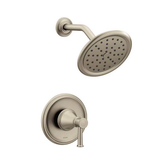 CL10154BN - 6" Shower Arm & Flange - Brushed Nickel