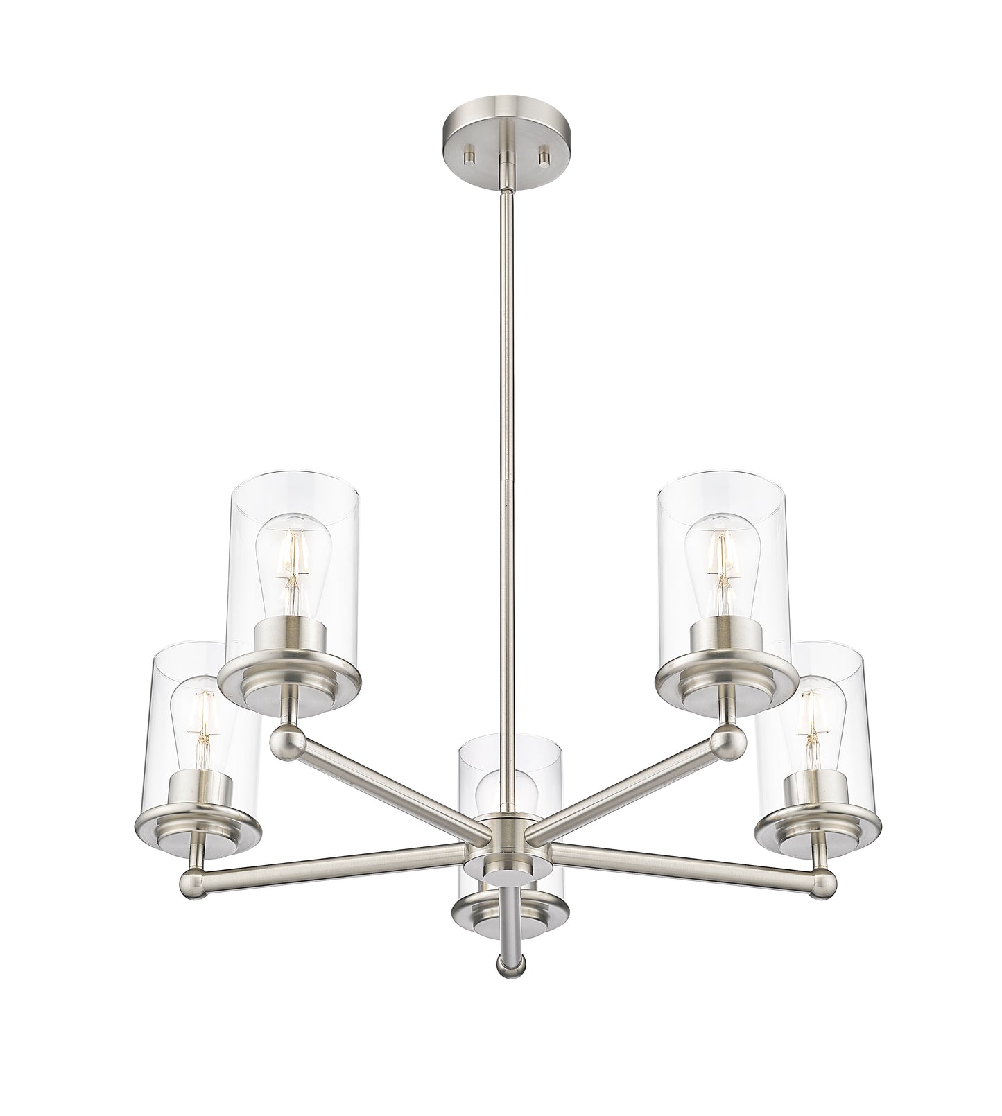 742-5BN - Thayer 5 Light 26" Chandelier - Brushed Nickel