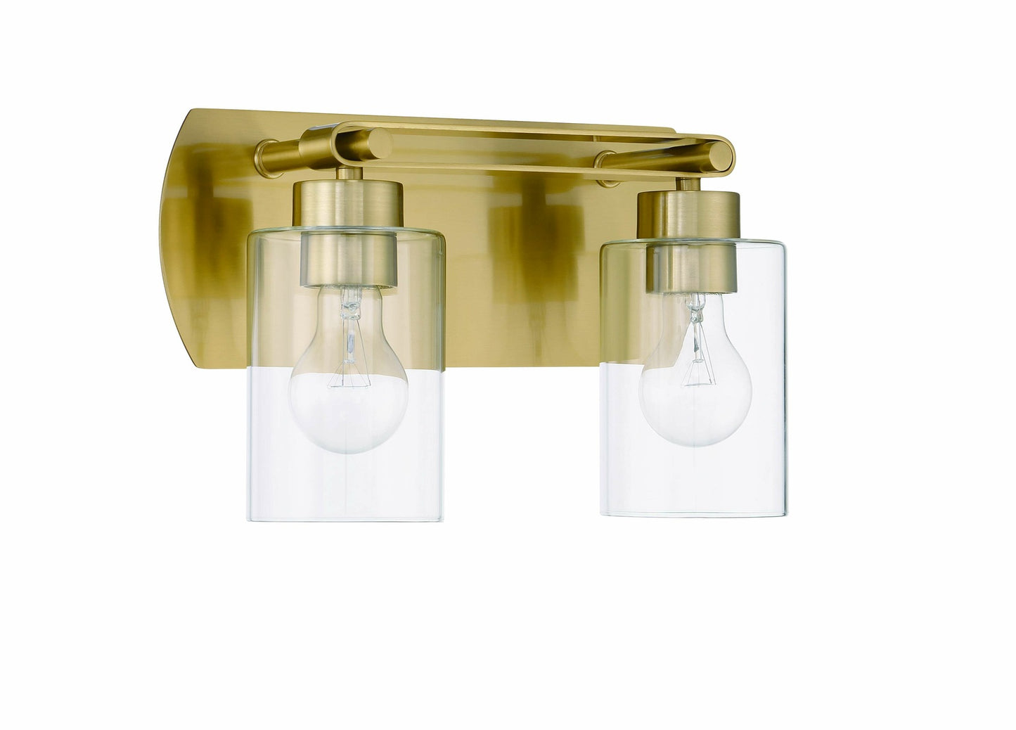 17614SB2 - Hendrix 2 Light 14" Wide Vanity Light - Satin Brass