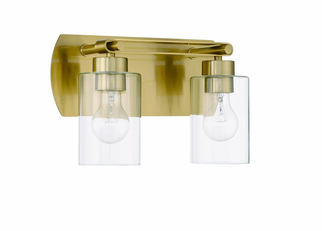 17614SB2 - Hendrix 2 Light 14" Wide Vanity Light - Satin Brass
