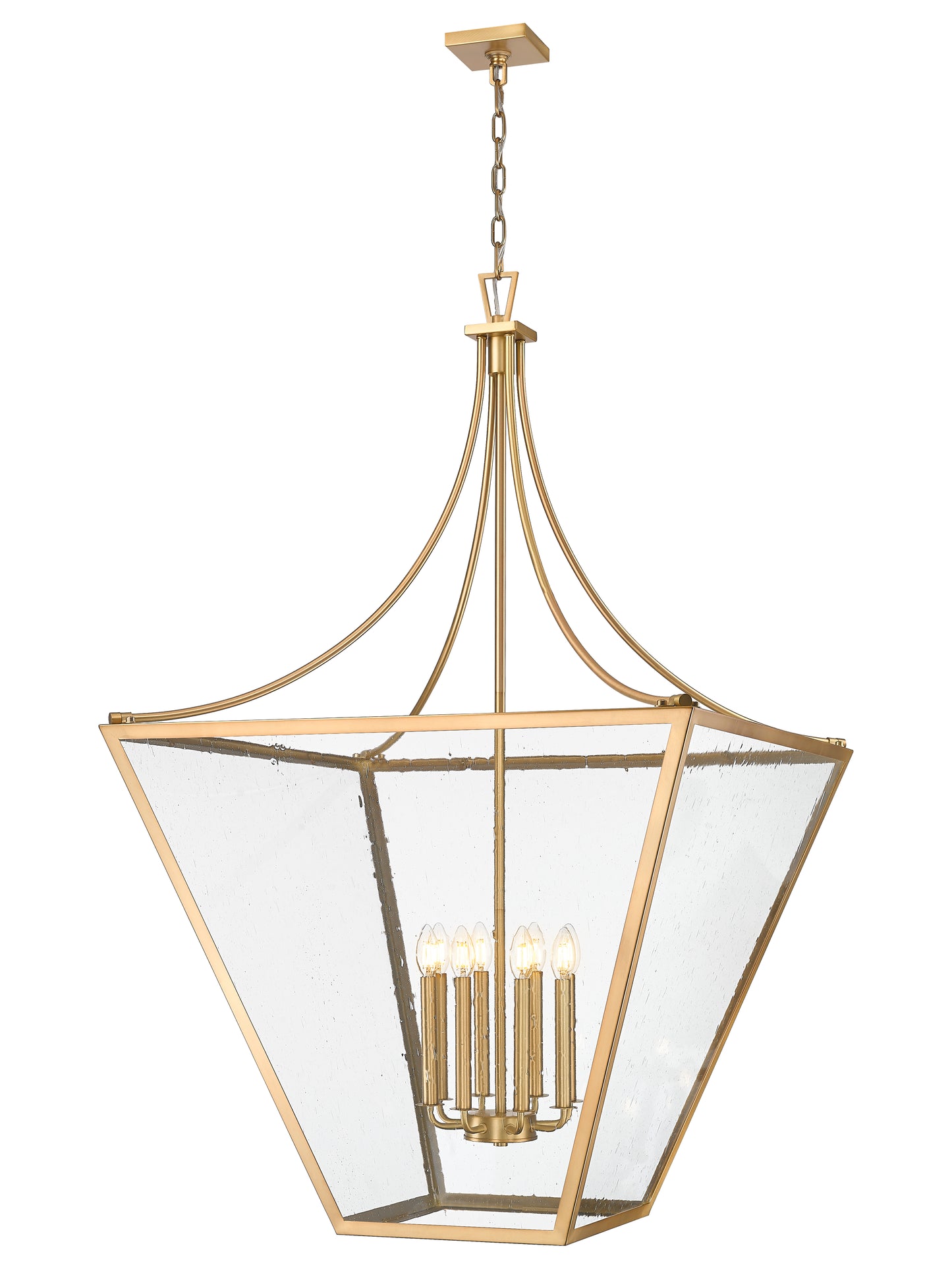 1961-8RB - Montalcino 8 Light 32" Chandelier - Rubbed Brass