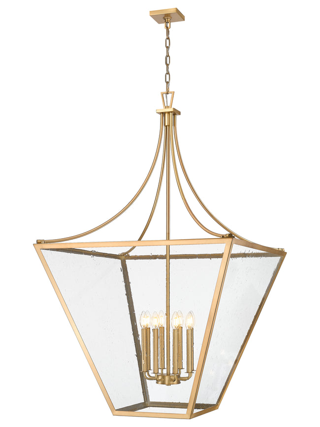 1961-8RB - Montalcino 8 Light 32" Chandelier - Rubbed Brass