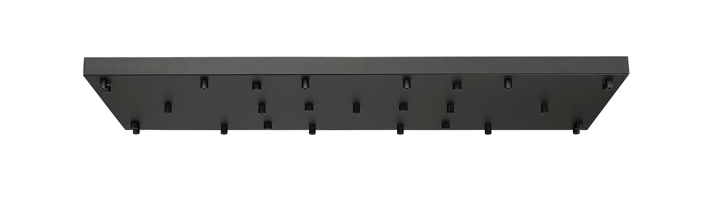 CP4217L-MB - Multi Point Canopy 17 Light Ceiling 18" Plate - Matte Black