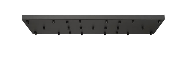 CP4217L-MB - Multi Point Canopy 17 Light Ceiling 18" Plate - Matte Black