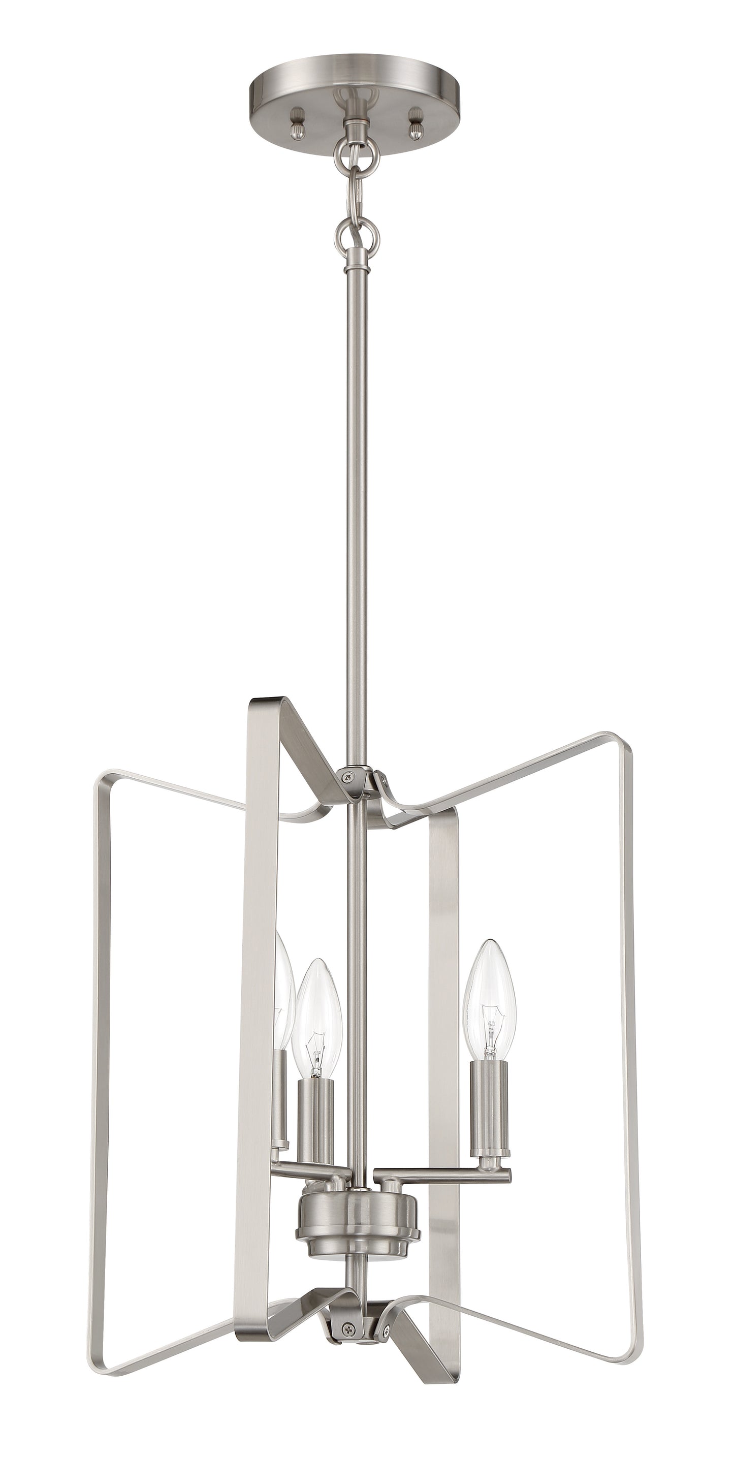 56133-BNK - Shayna 3 Light 13" Wide Foyer Light - Brushed Nickel
