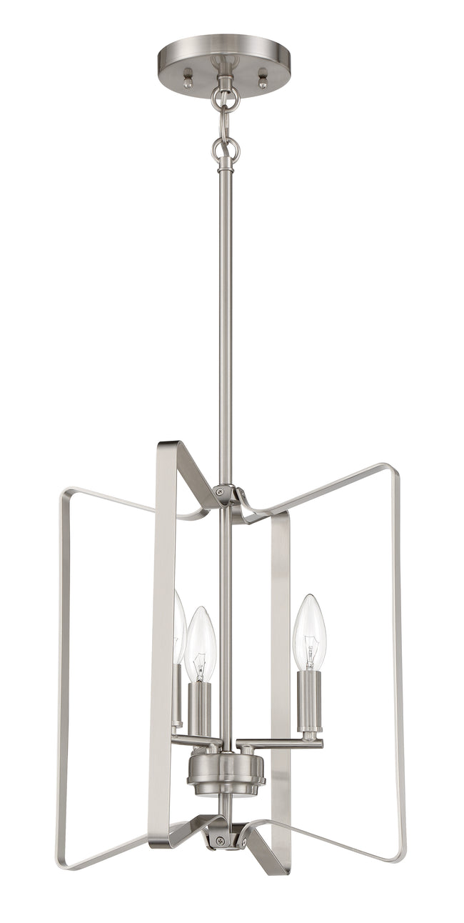 56133-BNK - Shayna 3 Light 13" Wide Foyer Light - Brushed Nickel