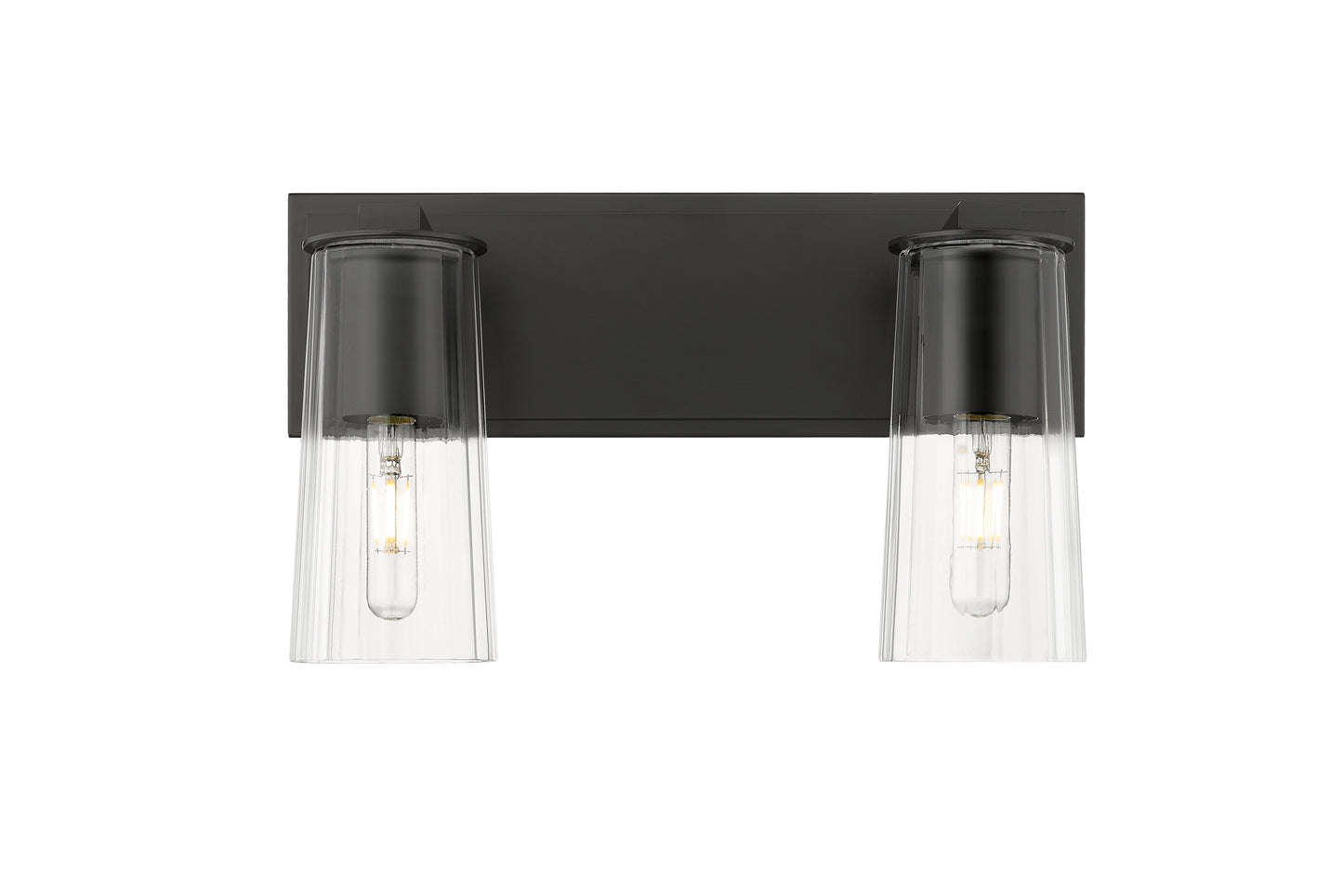 826-2V-MB - Titus 2 Light 16" Vanity - Matte Black