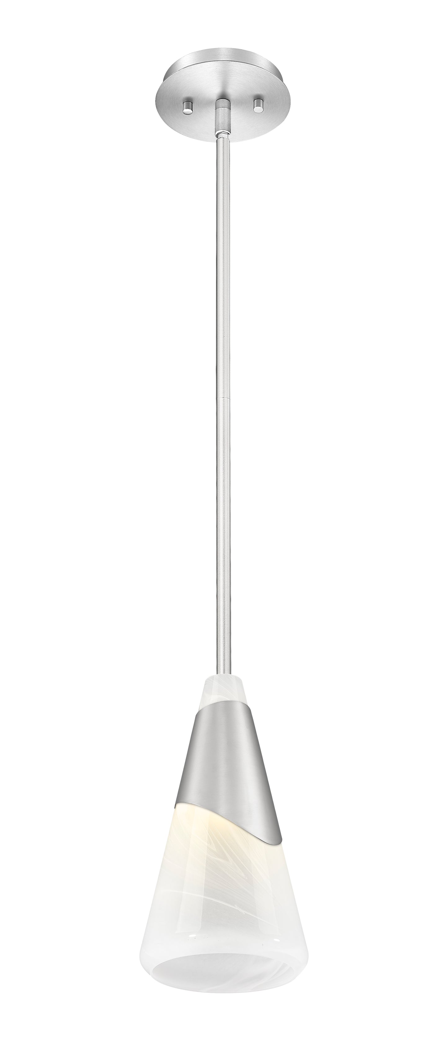 828P7-ROD-BN - Aimie 1 Light 7" Pendant - Brushed Nickel