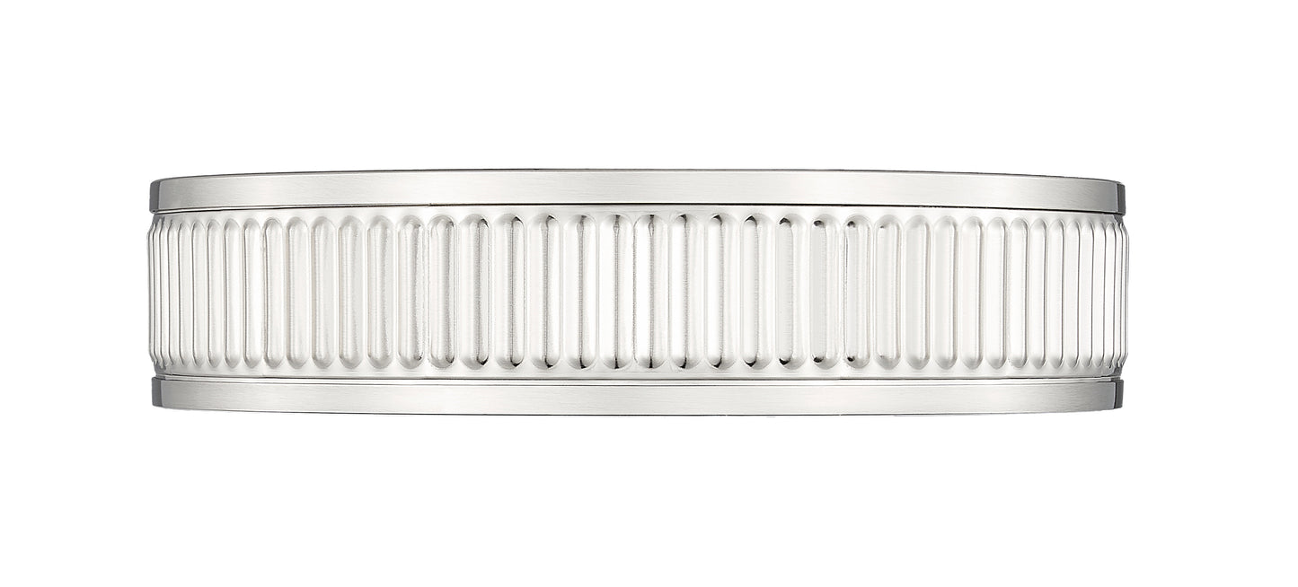 1013F12-BN-LED - Stari 1 Light Flush 13" Mount - Brushed Nickel