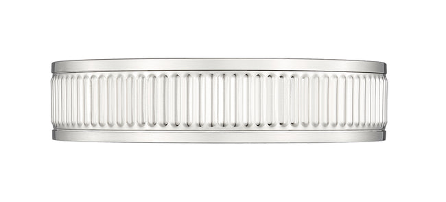 1013F12-BN-LED - Stari 1 Light Flush 13" Mount - Brushed Nickel