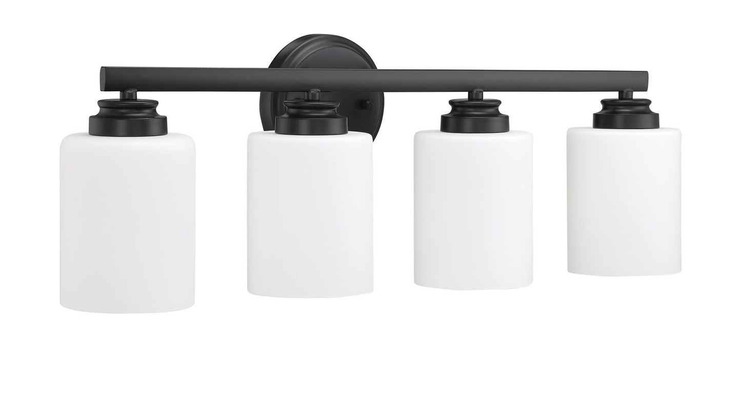 50504-FB-WG - Bolden 4 Light 25" Wide Vanity Light - Flat Black