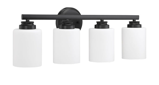 50504-FB-WG - Bolden 4 Light 25" Wide Vanity Light - Flat Black