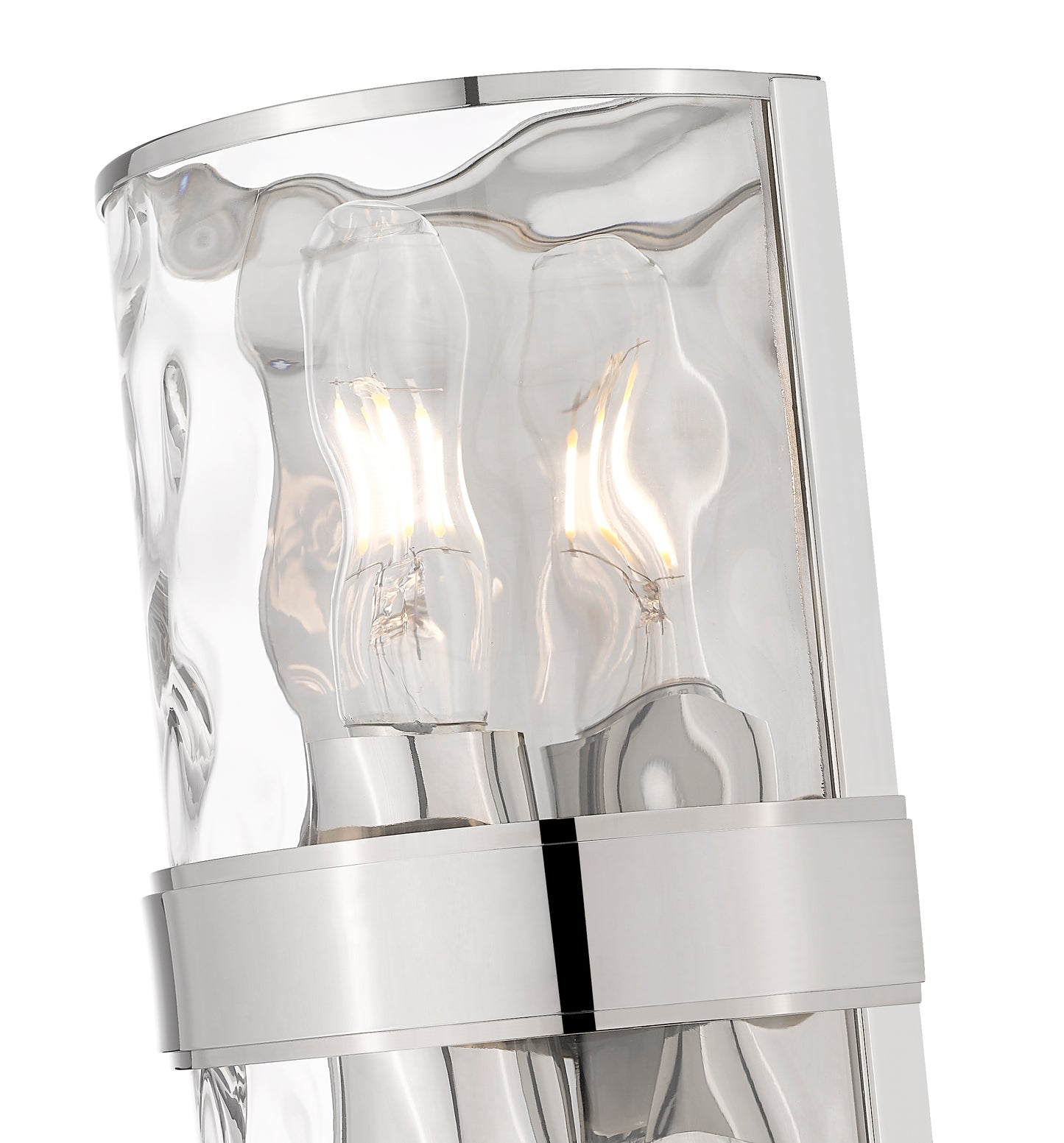 3053-2SS-PN - Meridian 2 Light Wall 12" Sconce - Polished Nickel