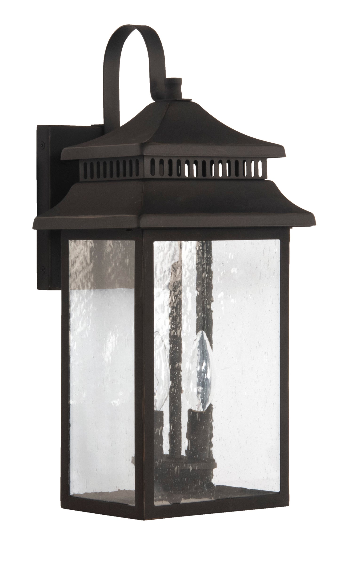ZA3114-DBG - Crossbend 2 Light 18" High Outdoor Wall Lantern - Dark Bronze Gilded