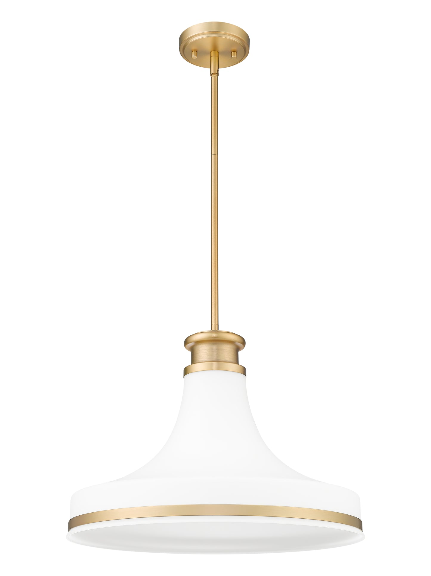 831P18-MGLD - Reznor 1 Light 18" Pendant - Modern Gold