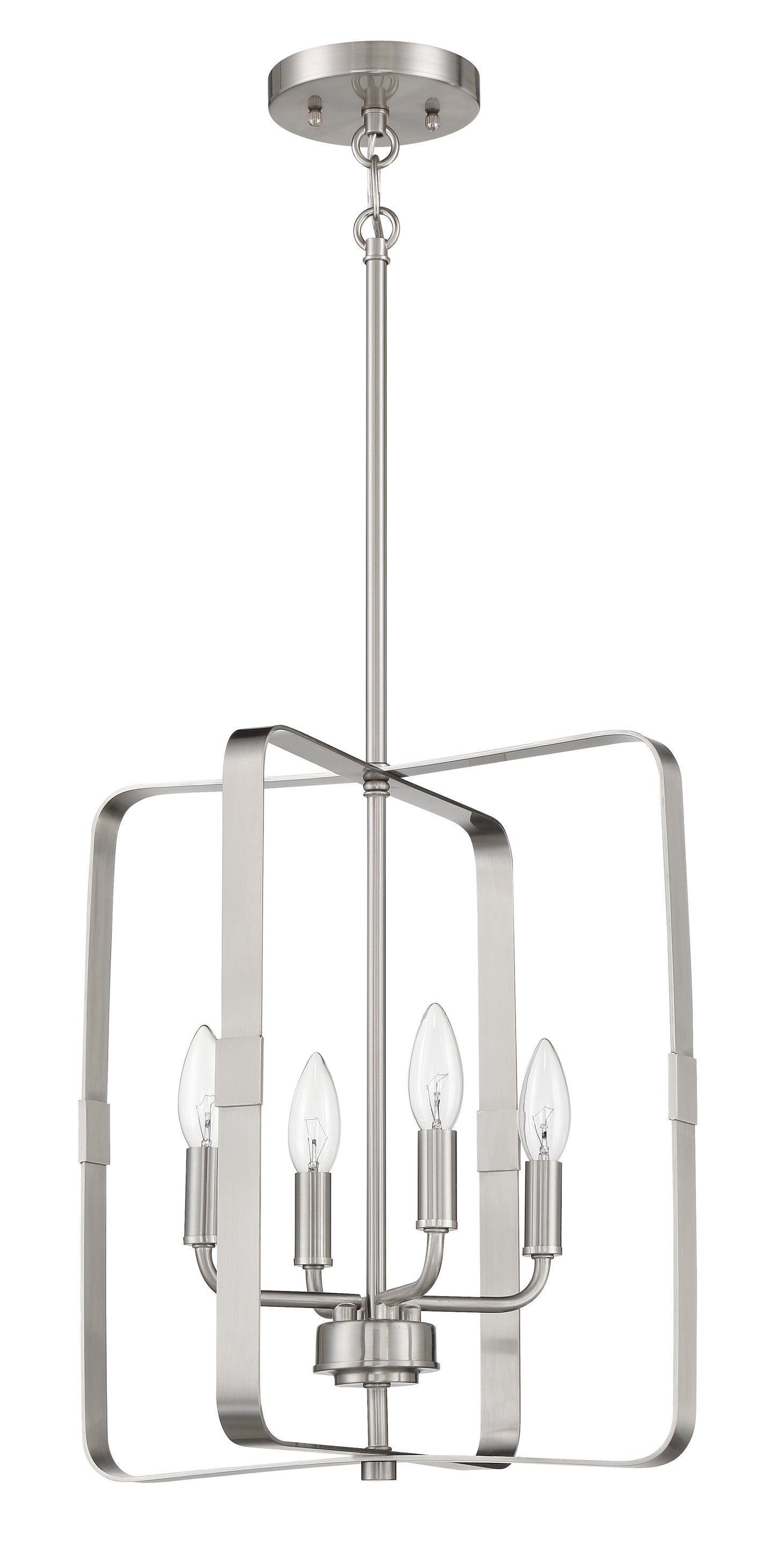 56034-BNK - Stowe 4 Light 15" Wide Foyer Light - Brushed Nickel