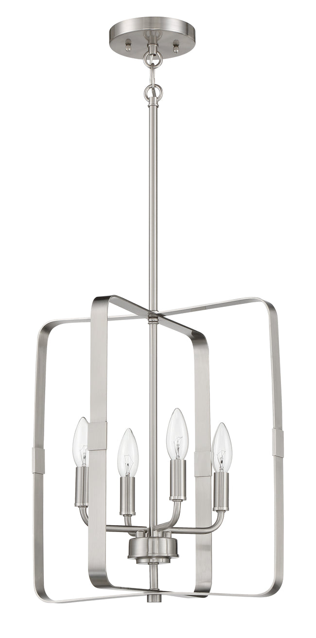 56034-BNK - Stowe 4 Light 15" Wide Foyer Light - Brushed Nickel