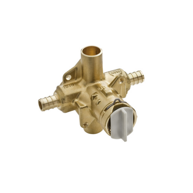 FP62380 - M-Pact Includes Bulk Pack Posi-Temp 1/2" Crimp Ring PEX Inlets/CC Outlets Connection Pressure Balancing