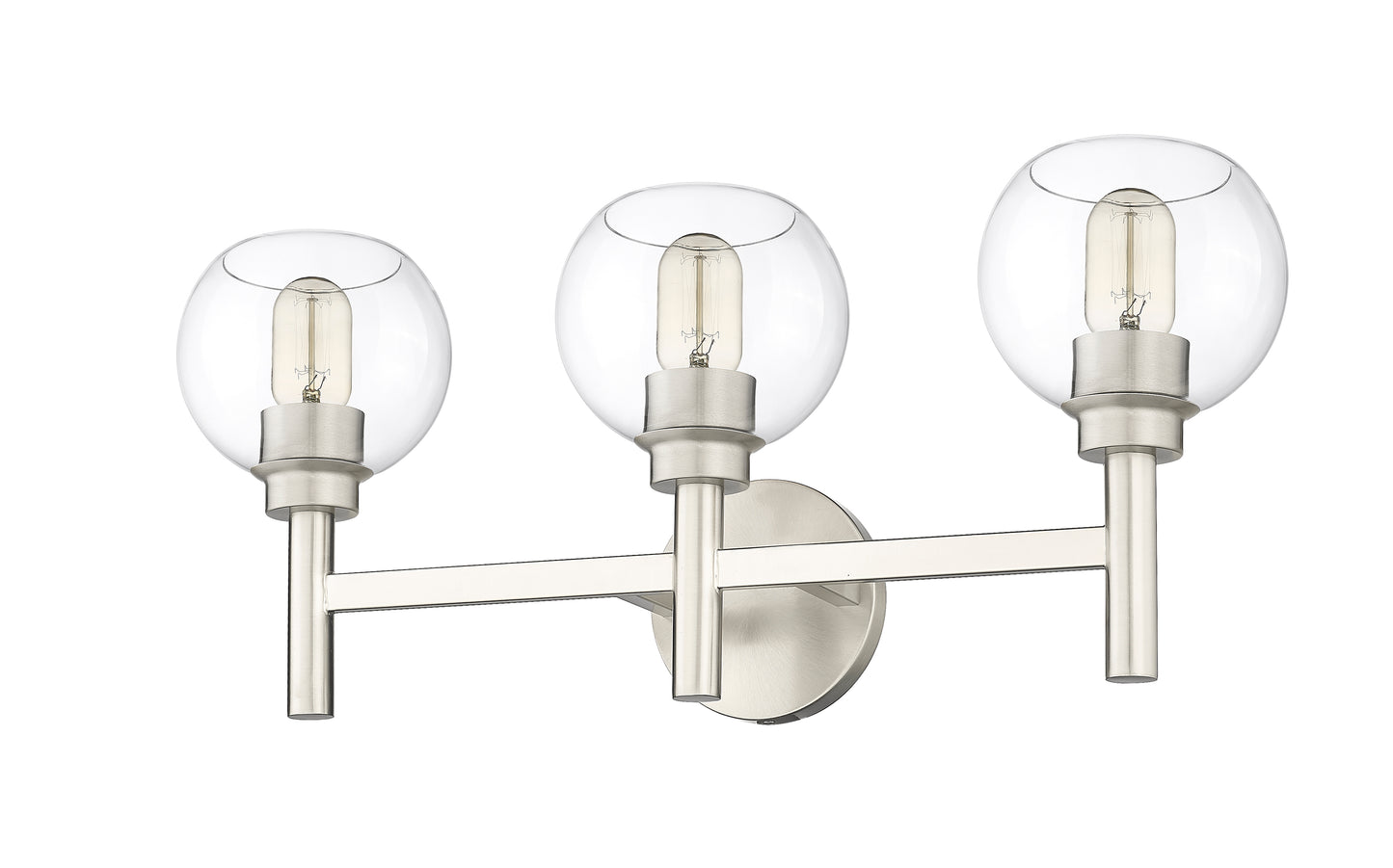 7502-3V-BN - Sutton 3 Light 24" Vanity - Brushed Nickel