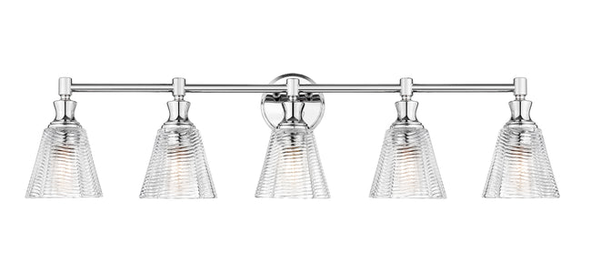 7704-5V-CH - Auden 5 Light 40" Vanity - Chrome