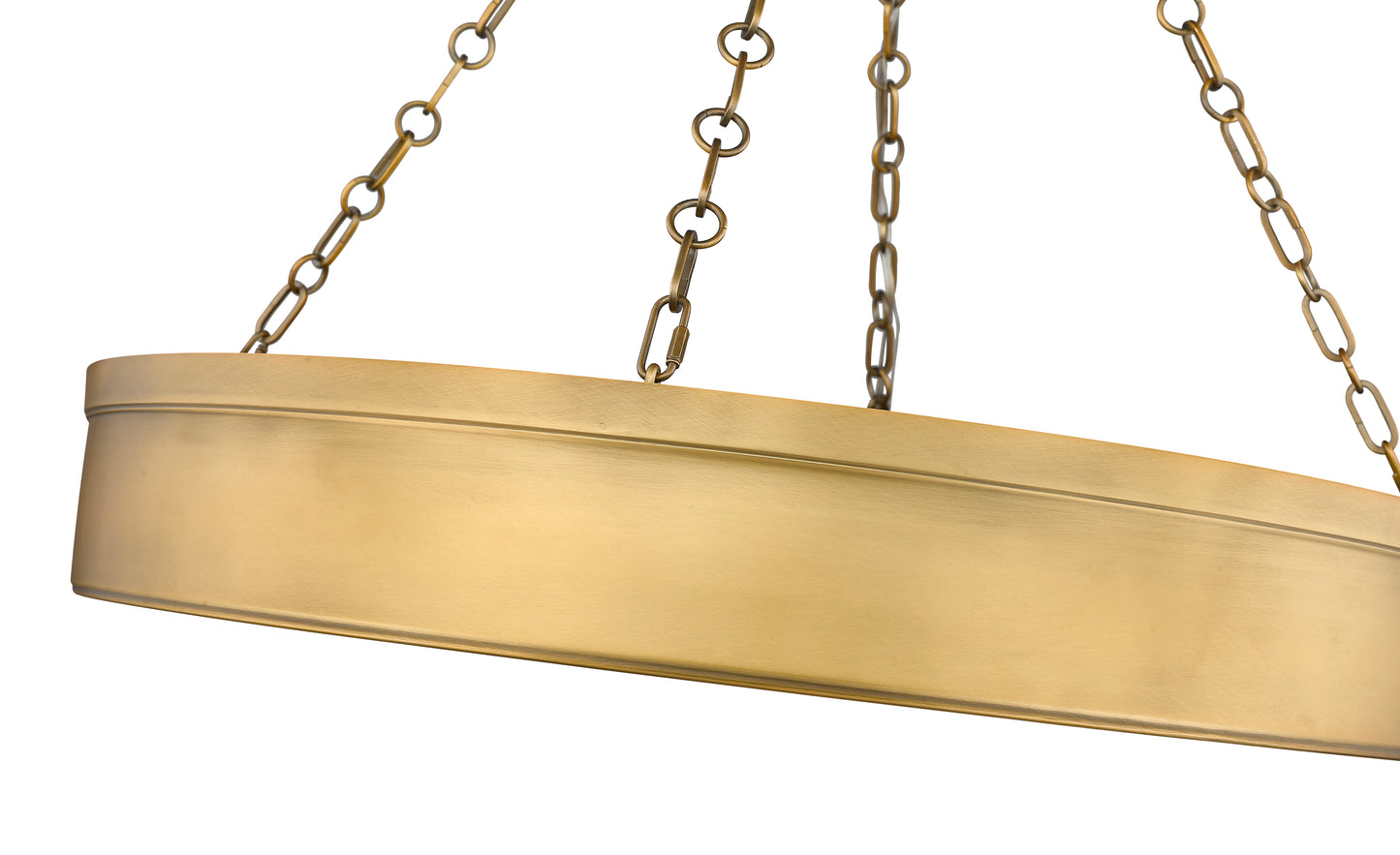 1944P33-RB-LED - Anders 3 Light 33" Chandelier - Rubbed Brass