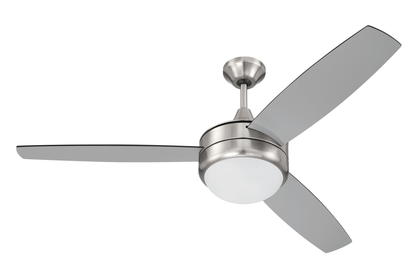 PHZ52BNK3-BNGW - Phaze II 3-Blade 52" 3 Blade Ceiling Fan with Light Kit - Brushed Nickel