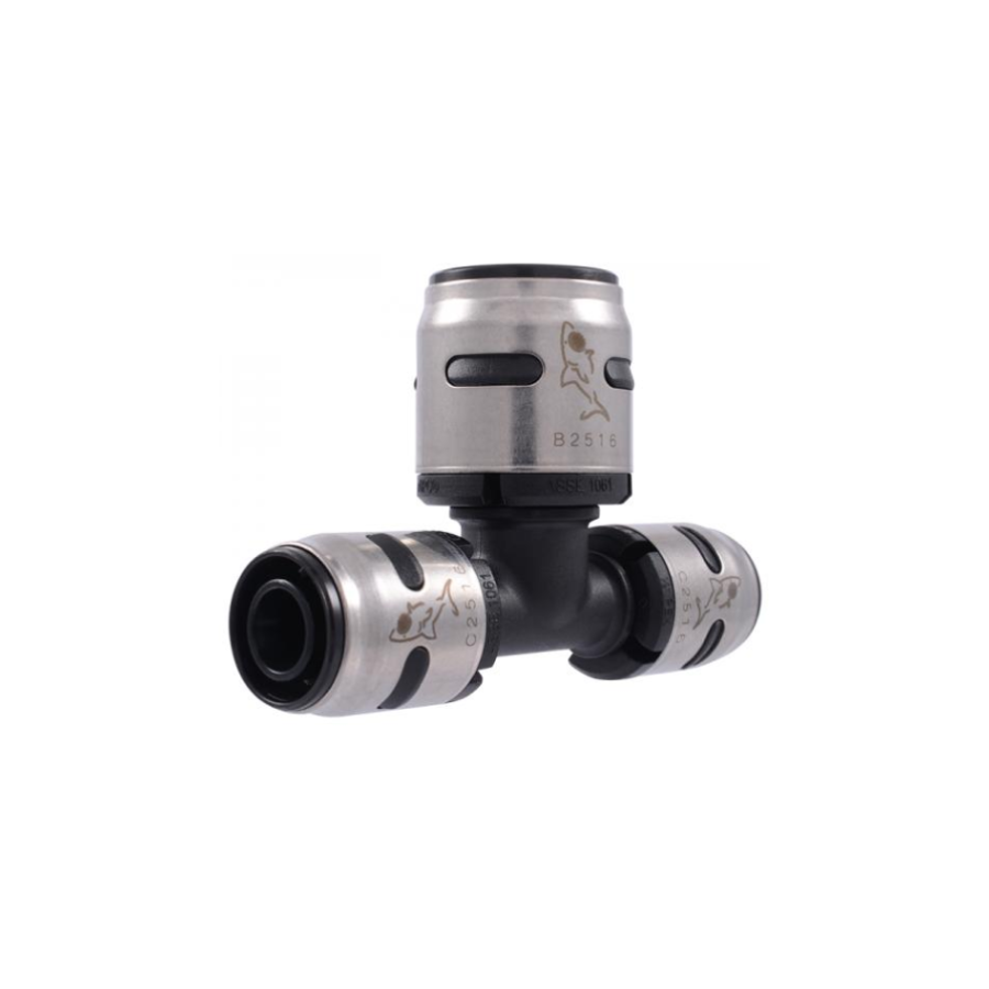 K454WP3 - 1" x 3/4" x 3/4" - SharkBite EvoPEX Reducing Tee - 3 Pack