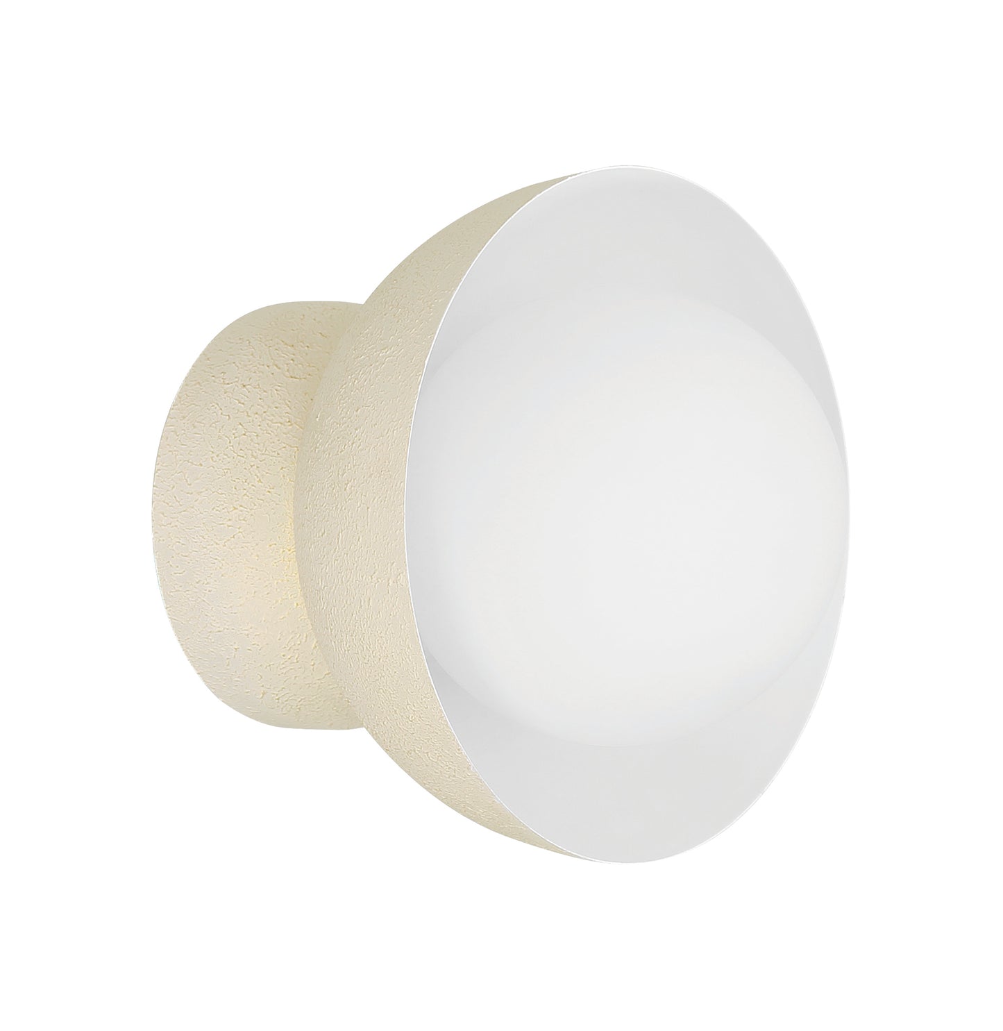 59161-CW - Ventura Dome 1 Light 7.63" High Wall Sconce - Cottage White