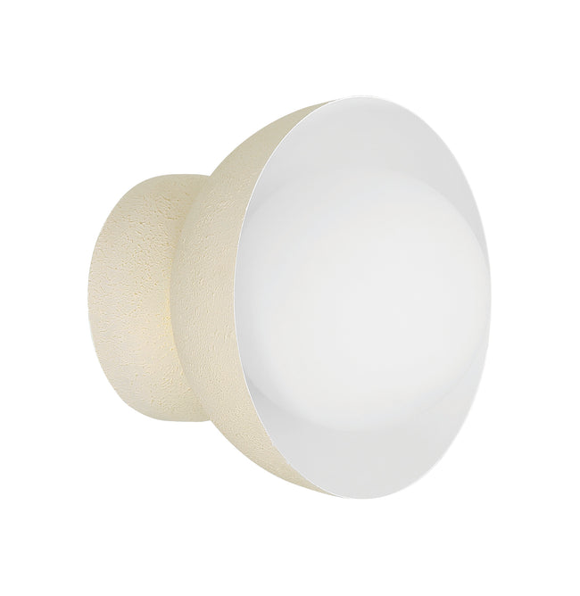 59161-CW - Ventura Dome 1 Light 7.63" High Wall Sconce - Cottage White