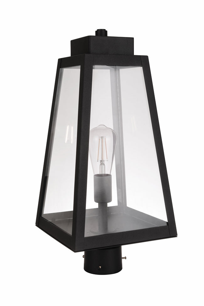 ZA6925-TB - Sorano 1 Light 21" High Outdoor Post - Textured Black