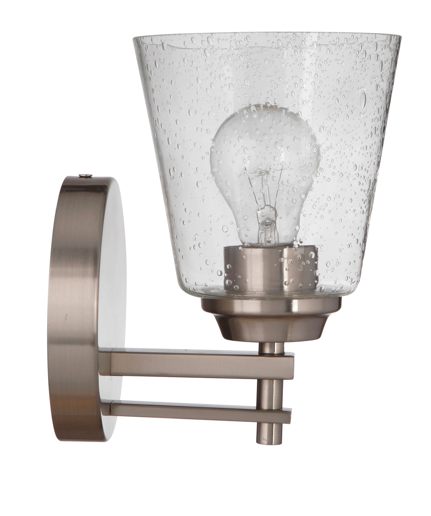 19606BNK1 - Drake 1 Light 8.5" High Wall Sconce - Brushed Nickel