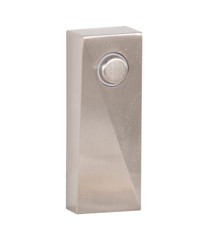 PB5010-BNK - Push Button-Surface Mount 1 Light 1.1" Wide Chime Button - Brushed Nickel