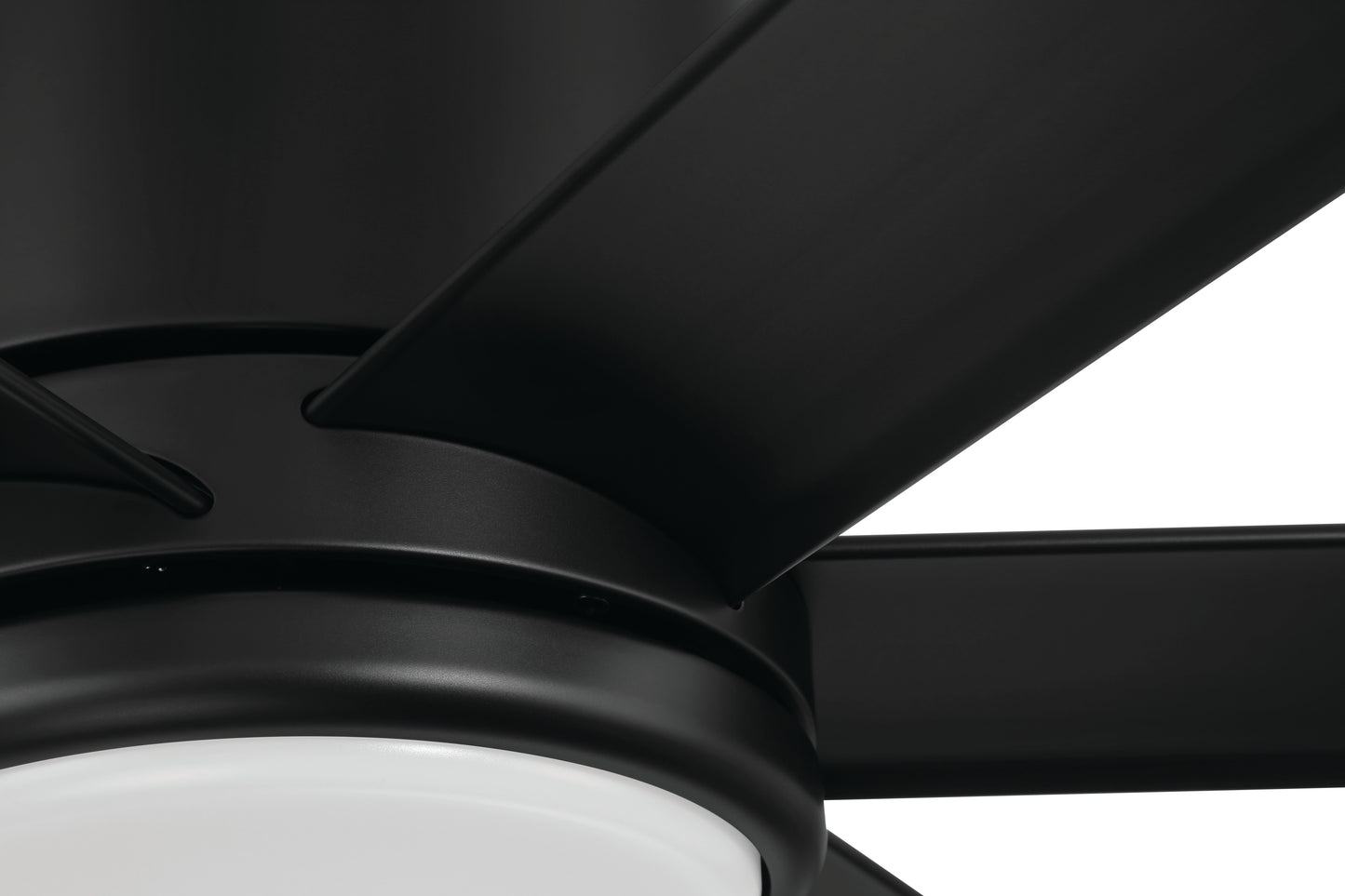 TTE65FB6 - Tate 65" 6 Blade Indoor Outdoor Ceiling Fan with Light Kit - Flat Black
