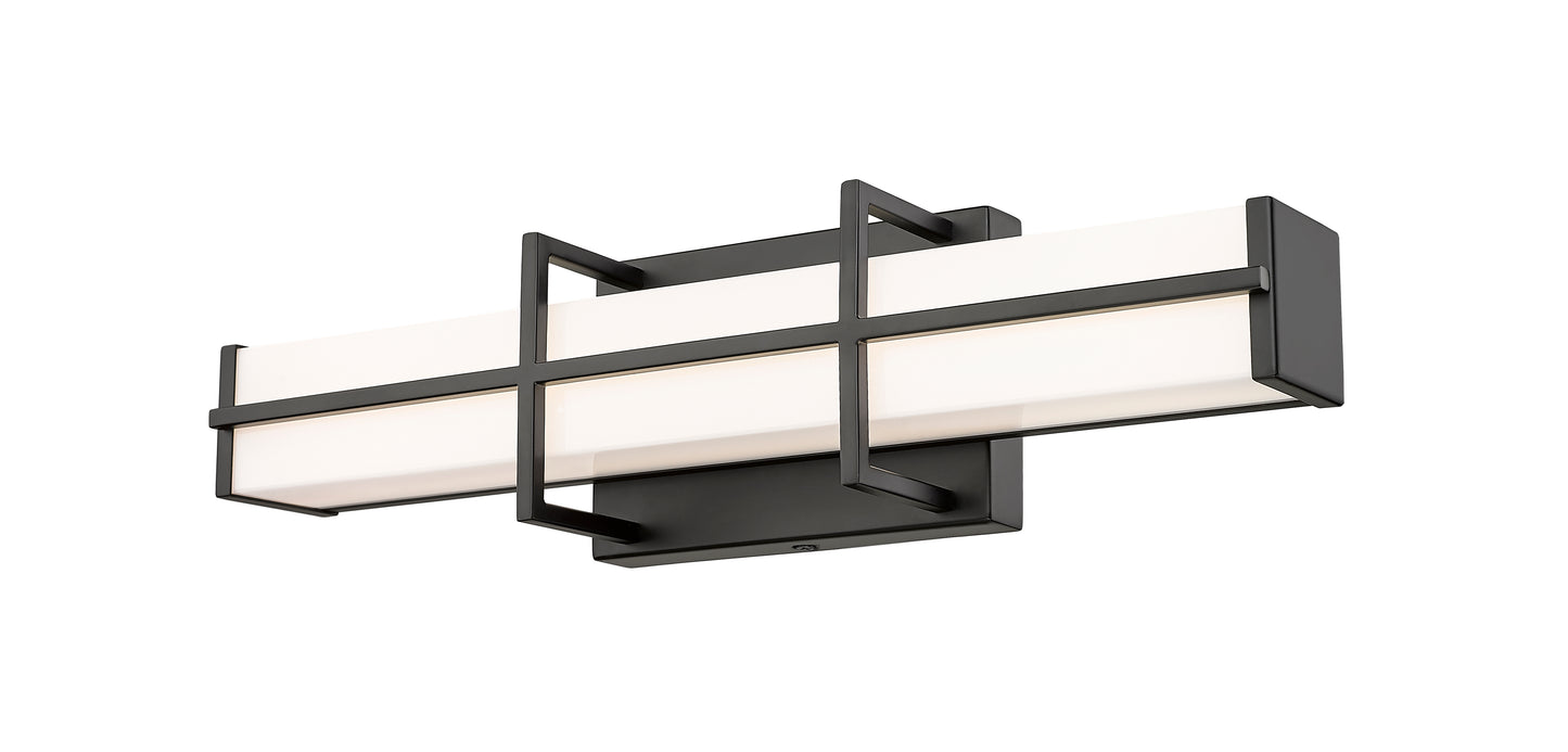 1011-18W-MB-LED - Harrison 1 Light 18" Vanity - Matte Black