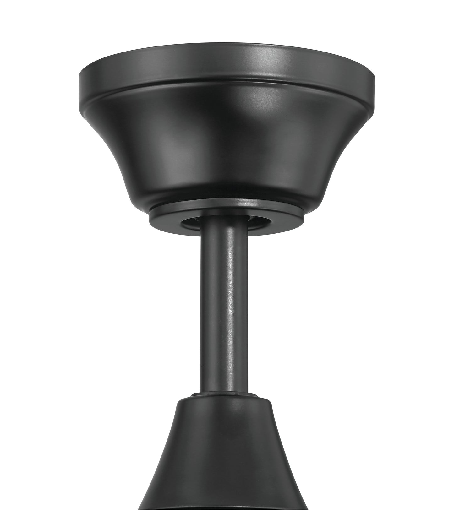 ECF201FB5-FBGW - EOS 2 Light Clear Bowl 52" Ceiling Fan 52" 5 Blade Ceiling Fan with Light Kit - Flat Black