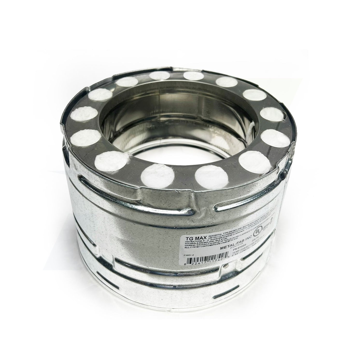 6TGG6 - 6" x 6" Temp Guard Chimney Pipe