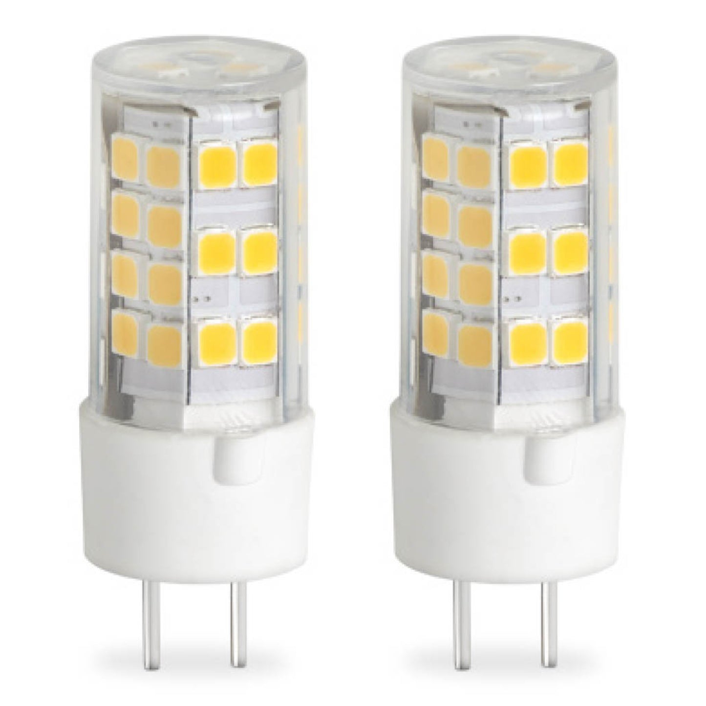 770616 - Dimmable Clear T6 LED GY6.35 Base Light Bulb - 4.5 Watt - 2700K - 2 Pack