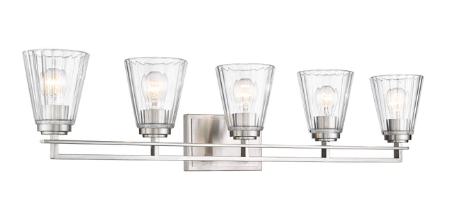 823-5V-BN - Lyna 5 Light 39" Vanity - Brushed Nickel