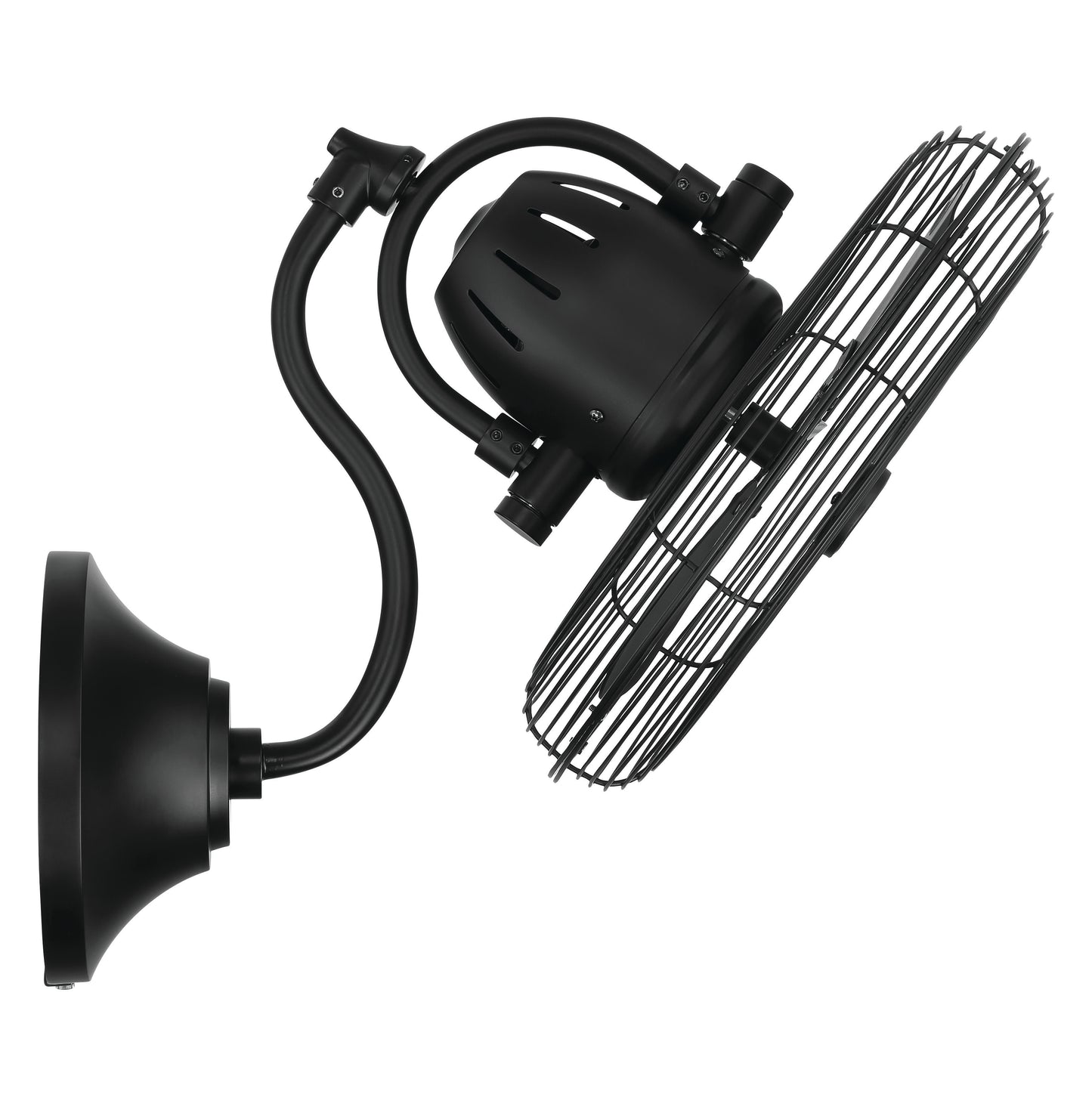 BW116FB3-HW - Bellows I Hard-wired Indoor/Outdoor 14" 3 Blade Indoor Outdoor Ceiling Fan - Flat Black