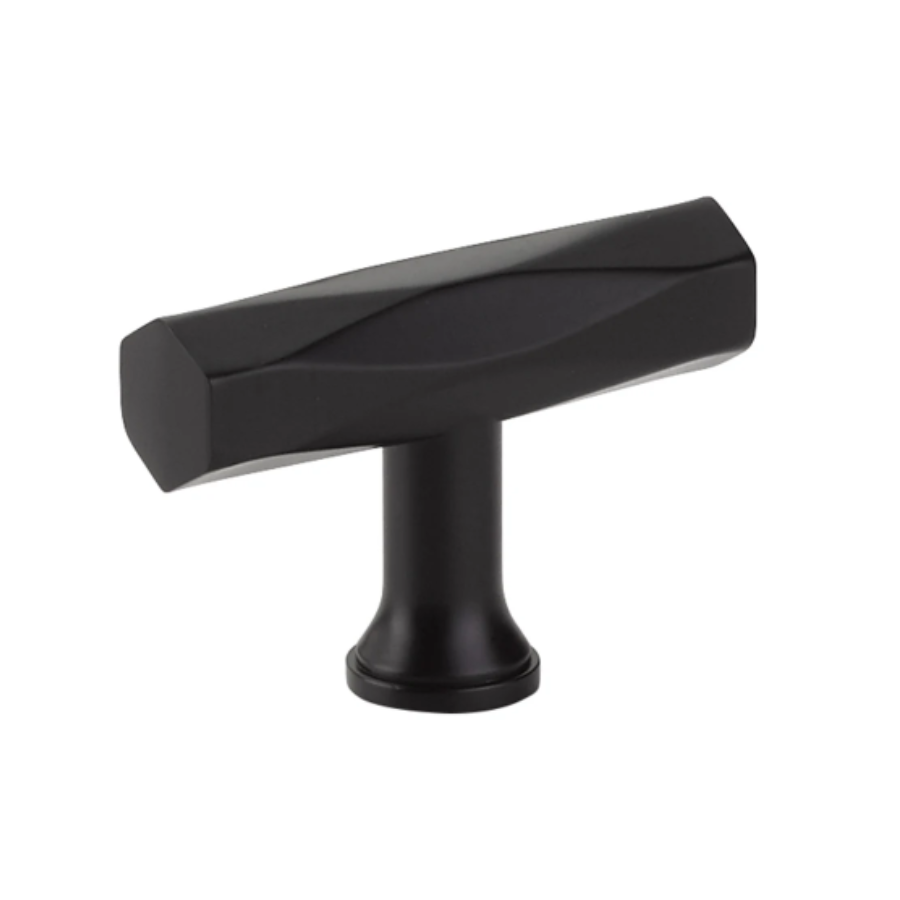 86729US19 - Tribeca 2" Bar Cabinet Knob - Art Deco Collection - Flat Black