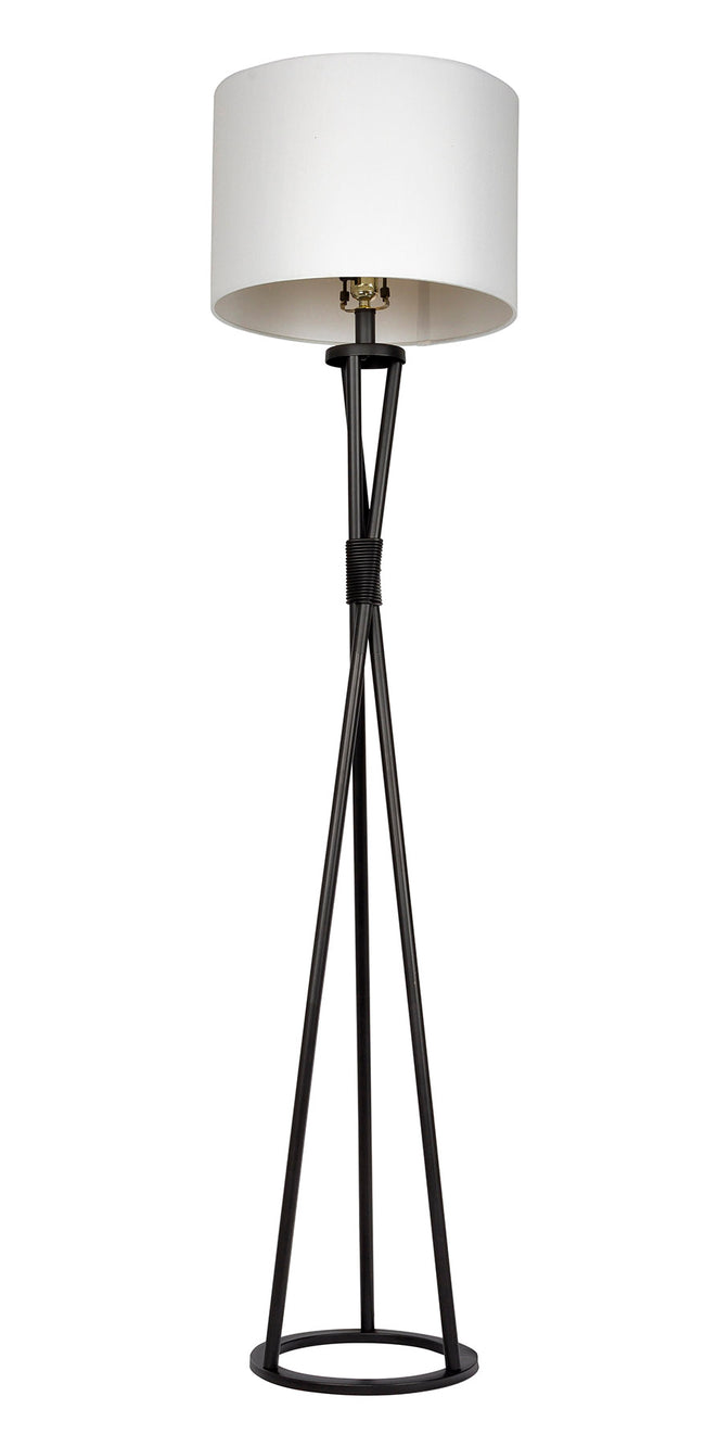 86203 - 1 Light 62" High Floor Lamp - Flat Black
