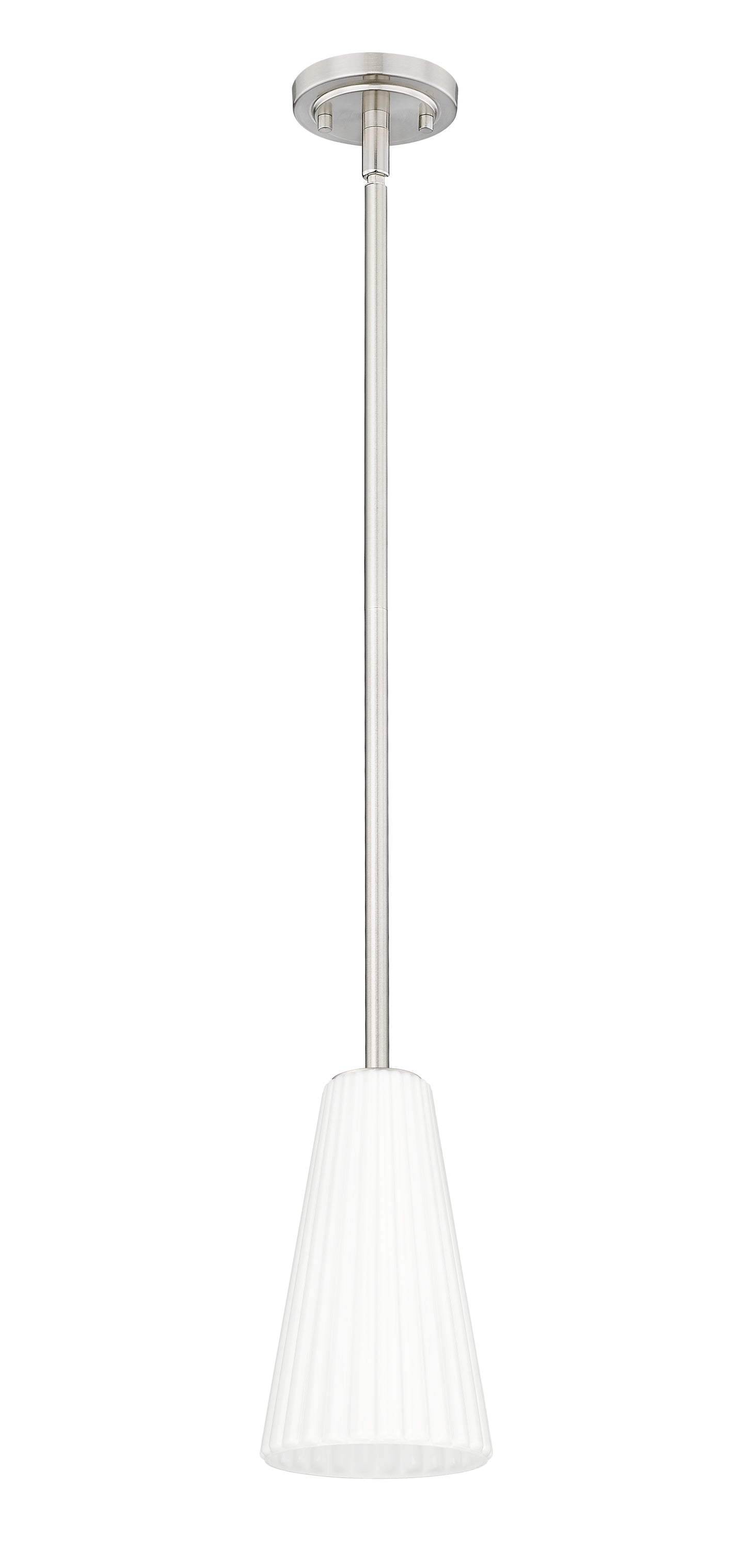 3043P6-ROD-BN - Farrell 1 Light 6" Pendant - Brushed Nickel