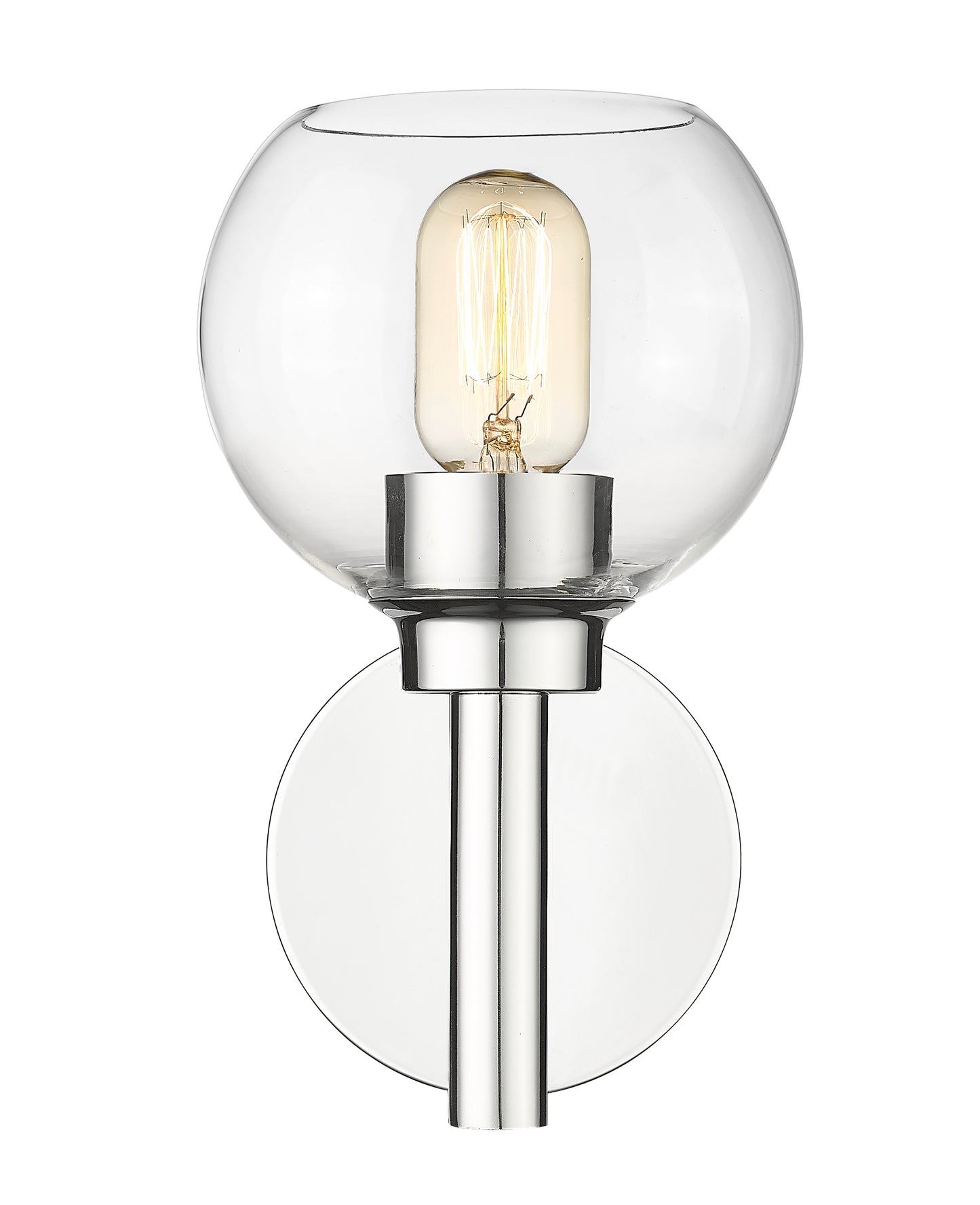 7502-1S-CH - Sutton 1 Light Wall 10" Sconce - Chrome
